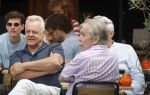 Amsterdam 3 juli 2026
Maarten Spanjer en Rijk de Gooyer jr op terras in Amsterdam zuid.