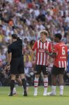 Eindhoven, 3 Augustus 2026
Johan Cruijffschaal wedstrijd
PSV-AZ Eindstand 0-4
Rode kaart voor Joey Veerman van Serdar Gozubuyuk
Foto Carlo van Hout