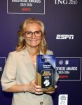 Maarssen 25 mei 2026
Voetballer van het jaar gala in de Fabrique in Maarssen . ESPN organiseert het . Sarina Wiegman kwam met haar man en kinderen . Ze kreeg de ouvre award
