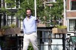 Amsterdam 10 juli 2026
Thierry Baudet wandelend door het centrum van Amsterdam .