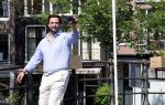 Amsterdam 10 juli 2026
Thierry Baudet wandelend door het centrum van Amsterdam .