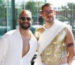Amsterdam 1 augustus 2026
AVRO TROS boot bij de Gay pride . Freek Bartels met partner