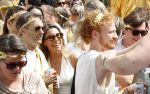 Amsterdam 1 augustus 2026
Malou Petter met haar vriend Sil v d  Wees tijdens de Gay Pride op de AVRO TROS Boot. Malou Petter en Rik v d Westelaken 