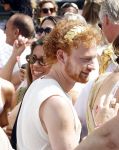 Amsterdam 1 augustus 2026
Malou Petter met haar vriend Sil v d  Wees tijdens de Gay Pride op de AVRO TROS Boot