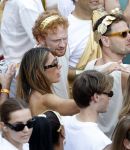 Amsterdam 1 augustus 2026
Malou Petter met haar vriend Sil v d  Wees tijdens de Gay Pride op de AVRO TROS Boot