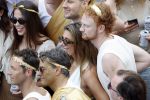 Amsterdam 1 augustus 2026
Malou Petter met haar vriend Sil v d  Wees tijdens de Gay Pride op de AVRO TROS Boot