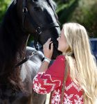 Aken 11 augustus 2026
Prinses Amalia op bezoek bij het wereldkampioenschap Paarden in Aken . 