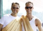 Amstyerdam 1 augustus 2026
Rik v d Westelaken met partner Felix  bij de Gay Pride 