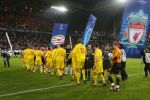 Eindhoven, 3 April 2007 1/4 Finale Champions League wedstrijd PSV-FC Liverpool, eindstand 0-3 Seizoen 2006/2007
Pepa Reina, Steve Finnan, Daniel Agger, John Arne Riise, Steven Gerrard, Fabio Aurelio, Xabi Alonso, Peter Crouch, Dirk Kuyt, Javier Mascherano en Jamie Carragher en PSV Gomes, Jan Kromkamp, Timmy Simons, Mika Vayrynen, Phillip Cocu, Edison Mendez, Manuel Da Costa, Jason Culina, Jefferson Farfan, Carlos Salcido en Diego Tardelli voor aanvang van de wedstrijd