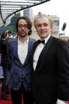 Scheveningen 11 april 2010
Premiere Mary Poppins in het circustheater. Arthur Japin met partner
Peter Smulders bv