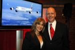 Amsterdam 17 maart 2010
Presentatie vliegmaatschappij EMirates in de beurs v Berlage. Cilly dartell met man
Peter Smulders bv