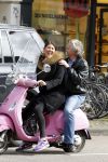 Amsterdam 27 maart 2010
Hans Breukhoven achter op de vespa scooter bij dochter Shanna.
Peter Smulders bv