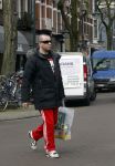 Amsterdam 16 maart 2010
Jeroen v Koningsbrugge op straat in trainingsbroek.
Peter Smulders bv