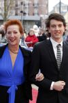 Scheveningen 11 april 2010
Premiere Mary Poppins in het circustheater. Loes Luca met zoon
Peter Smulders bv