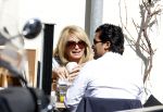 Amsterdam 8 april 2011
Connie Breukhoven op terras met zoon Marvin.
Peter Smulders bv