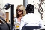 Amsterdam 8 april 2011
Connie Breukhoven op terras met zoon Marvin.
Peter Smulders bv