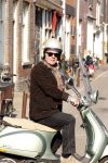 Amsterdam 29 maart 2011
Huub Stapel op zijn vespa scooter.
Peter Smulders bv