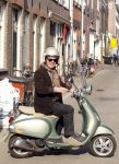 Amsterdam 29 maart 2011
Huub Stapel op zijn vespa scooter.
Peter Smulders bv