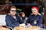 Amsterdam 14 april 2011
Jamai Looman met een vriendin op terras met van dam.
Peter Smulders bv