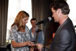Amsterdam 15 april 2011
Presentatie nieuwe cd van Jeroen v d Boom bij het college hotel. Zijn vrouw Danie en zoon Luuk krijgen eerste cd
Peter Smulders bv