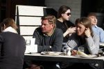 Amsterdam 22 maart 2011
Knut Jacobsen de ex man van Mariska v Kolck met zijn nieuwe vriendin op terras.
Peter Smulders bv