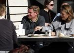 Amsterdam 22 maart 2011
Knut Jacobsen de ex man van Mariska v Kolck met zijn nieuwe vriendin op terras.
Peter Smulders bv