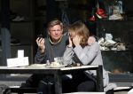 Amsterdam 22 maart 2011
Knut Jacobsen de ex man van Mariska v Kolck met zijn nieuwe vriendin op terras.
Peter Smulders bv