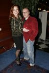 Amsterdam 7 maart 2005
Modeshow Ronald Kolk in hotel Krasnapolsky.
Marian Mudder met Serge Henri Valcke