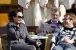 Amsterdam 29 maart 2011
Patrick Lodiers heeft het gezellig op terras met een dame.
Peter Smulders bv