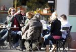 Amsterdam 19 maart 2011
Rutger Castricum met vriendin en baby op terras in Amsterdam.
Peter Smulders bv