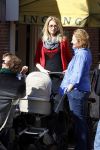 Amsterdam 19 maart 2011
Susan Smit met vriend en baby achter de kinderwagen en op terras.
Peter Smulders bv