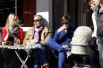 Amsterdam 19 maart 2011
Susan Smit met vriend en baby achter de kinderwagen en op terras.
Peter Smulders bv