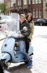 Amsterdam 14 april 2012
Jaap Reesema met vriendin op terras en op vespa scooter.
Peter Smulders bv