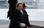 Amsterdam 4 april 2012
Opening eye theater/ museum door koningin Beatrix. Sonja Barend met man
Peter Smulders bv