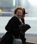 Amsterdam 4 april 2012
Opening eye theater/ museum door koningin Beatrix. Sonja Barend met man
Peter Smulders bv