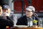 Amsterdam 27 maart 2012
Sylvia Kristel geniet op een terras van het zonnetje.
Peter Smulders bv