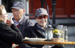 Amsterdam 27 maart 2012
Sylvia Kristel geniet op een terras van het zonnetje.
Peter Smulders bv