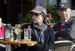 Amsterdam 27 maart 2012
Sylvia Kristel geniet op een terras van het zonnetje.
Peter Smulders bv