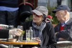 Amsterdam 27 maart 2012
Sylvia Kristel geniet op een terras van het zonnetje.
Peter Smulders bv
