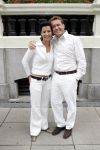 Amsterdam 11 juli 2004
Modeshow Wolford in het Amstel Hotel.  
  Bianca (Big Brother) met een vriend
Peter Smulders bv