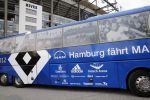 Hamburg 9 april 2013
Spelersbus HSV rijdt weg bij stadion
Peter Smulders bv