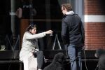 Amsterdam 18 april 2013
Isa Hoes met een kennis/vriend op terras en wandelen met honden.
Peter Smulders bv