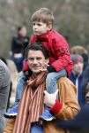 Amsterdam 13 april 2013
Jan-Hein Kuijpers  met zijn zoon op zijn schouders
Peter Smulders bv