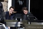 Amsterdam 3 april 2013
Jeroen v d Boom en Beau v Erven Dorens op terras.
Peter Smulders bv