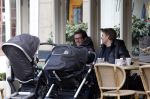 Amsterdam 28 maart 2013
Kai lerby en Jacob Krabbe op terras met hun kinderwagens.
Peter Smulders bv