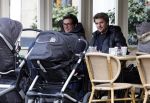 Amsterdam 28 maart 2013
Kai lerby en Jacob Krabbe op terras met hun kinderwagens.
Peter Smulders bv