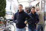 Amsterdam 13 april 2013
Khalid Boulahrouz met zijn beste vriend op de pc hooftstraat.
Peter Smulders bv