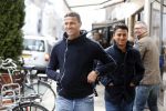 Amsterdam 13 april 2013
Khalid Boulahrouz met zijn beste vriend op de pc hooftstraat.
Peter Smulders bv