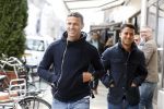 Amsterdam 13 april 2013
Khalid Boulahrouz met zijn beste vriend op de pc hooftstraat.
Peter Smulders bv