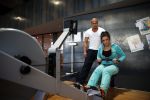 Amsterdam 29 maart 2013
Laura Ponticorvo aan het trainen met personal trainer Oswin Beingsick.
Peter Smulders bv